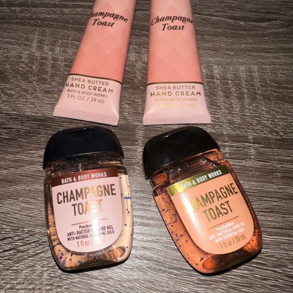 Bath and Body Works champagne toast hand cream‎ hand sanitizer travel size - Picture 2 of 2